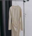 画像2: ジャガードラップワンピース　Jacquardrib Wrap Onepiece