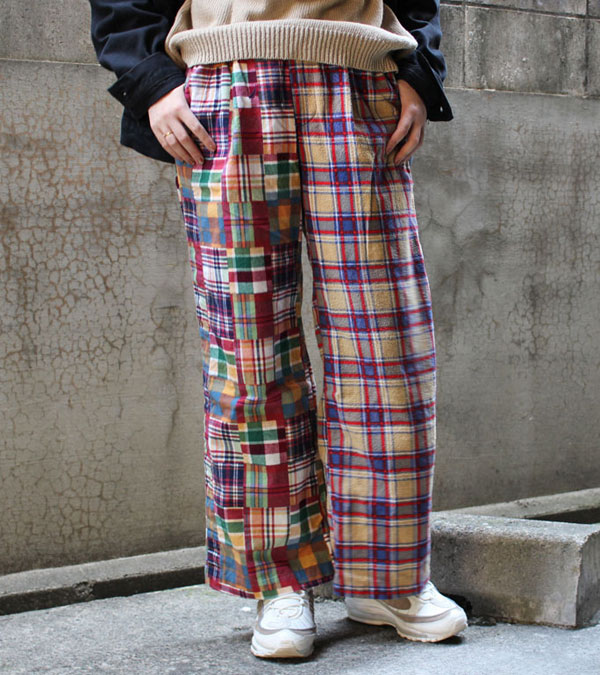 画像1: 30%OFF！チェックスラックス　ウィズベルト　circa make check slacks w/belt《セール商品につき返品不可》
