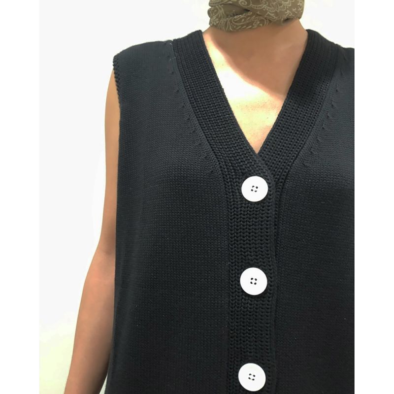 50%OFF！ニットロングベスト Knit Long Vest《セール商品につき返品 