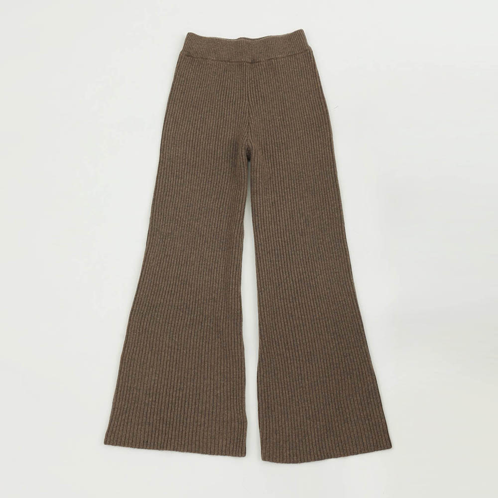 画像1: 50%OFF！フレアニットパンツ　Flare Knit Pants　《セール商品につき返品不可》