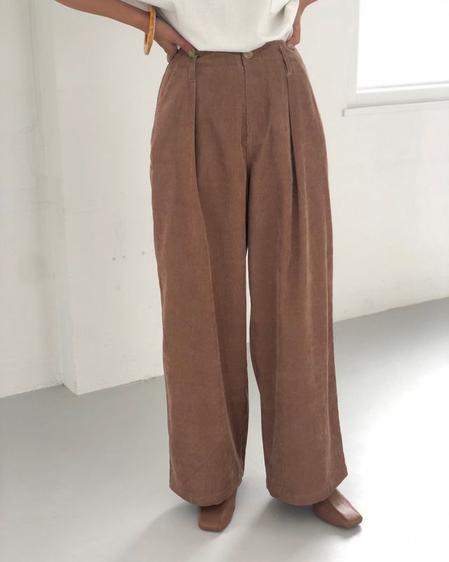 20%OFF!コーデュロイタックパンツ Corduroy Tuck Pants 《セール商品