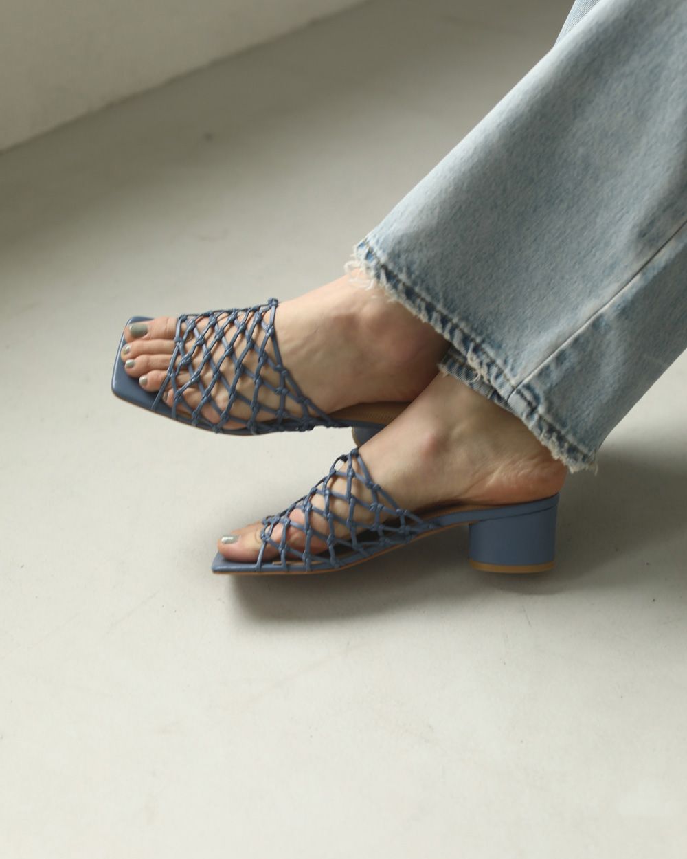 %OFF！レザーメッシュサンダル Leather Mesh Sandals《セール商品