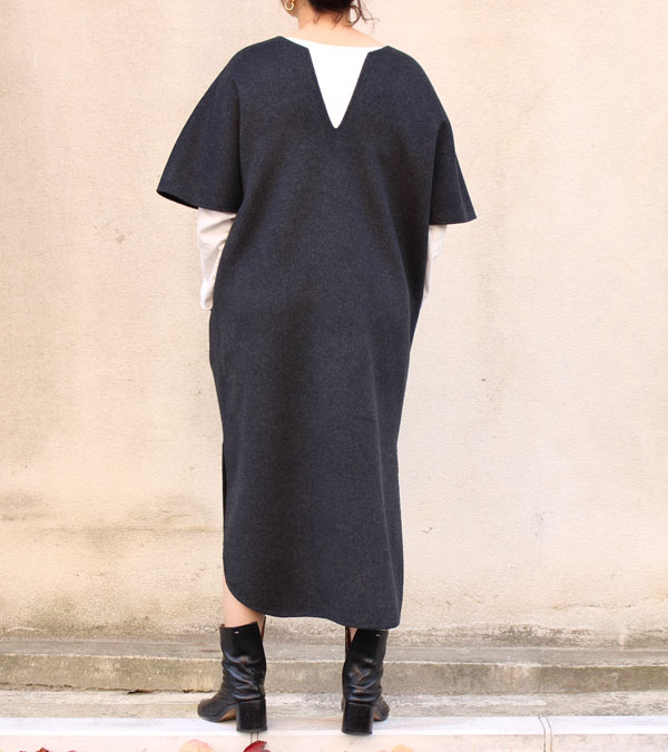 20%OFF！ウールカフタンドレス Wool Caftan Dress《セール商品につき