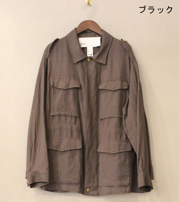 TICCA/ティッカ/40%OFF!リネンミリタリージャケット《セール商品