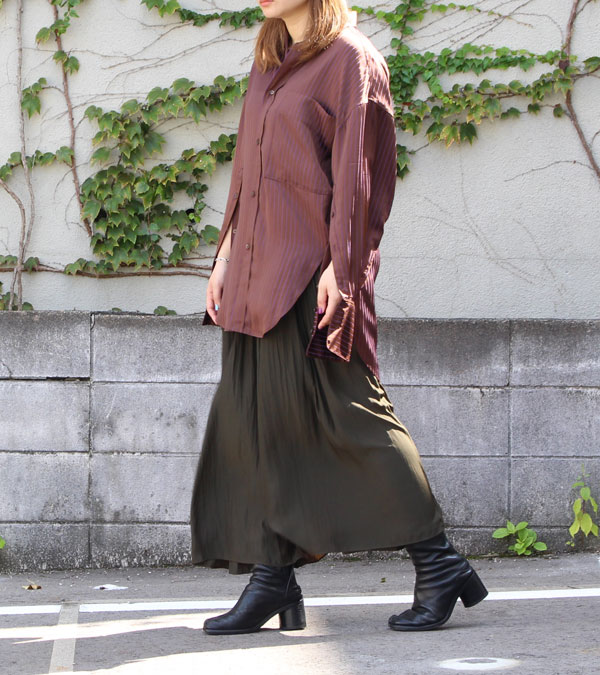 30%OFF！サテンストライプポケットシャツ Satinstripe Pocket Shirts 