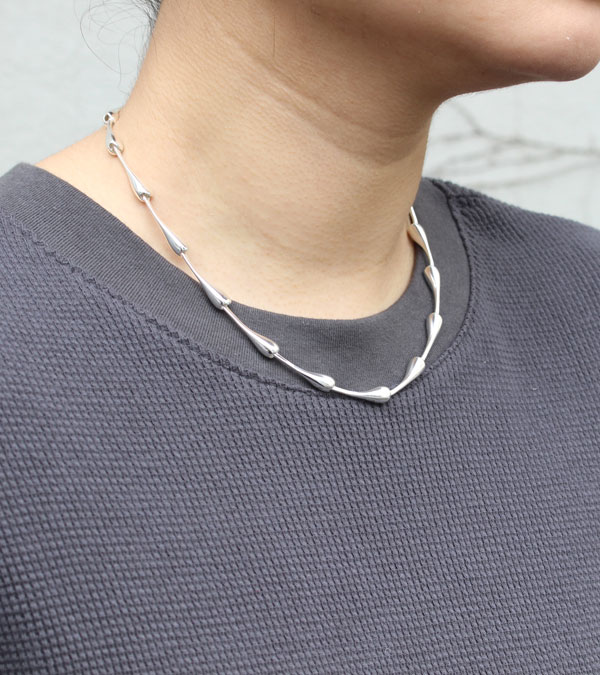 画像1: ボーンチェーンチョーカー　Bone Chain Choker (Silver925)