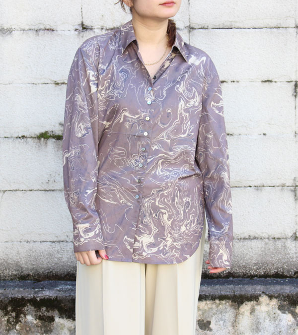 画像1: マーブルラフシャツ　Marble Rough Shirts