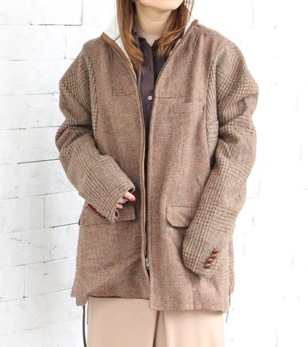 画像1: 30%OFF！ツイードカデットジャケット　circa make tweed cadet jacket《セール商品につき返品不可》