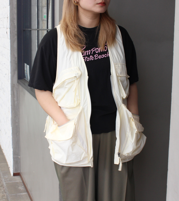 画像1: ナイロンポケットベスト　Nylon Pocket Vest