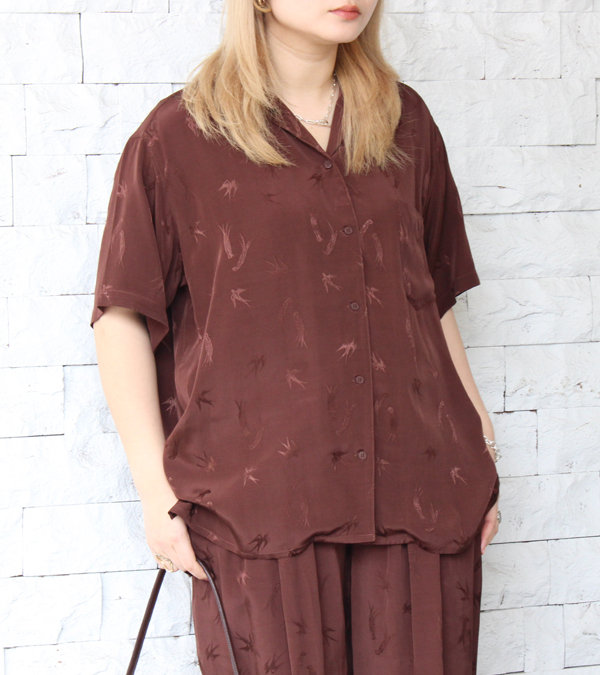 画像1: スワロウサテンシャツ　Swallow Satin Shirts