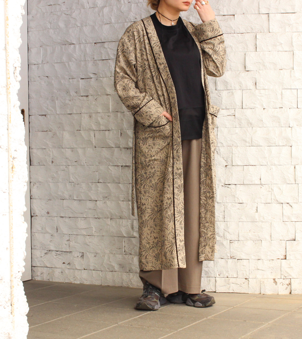 todayful ジャガードパイピングガウン　36 TODAYFUL（トゥデイフル）の「ジャガードパイピングガウン