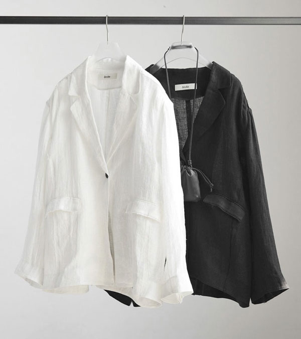 画像1: リネンシアージャケット Linen Sheer Jacket