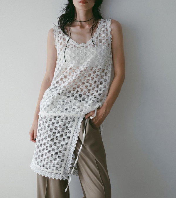 画像10: レーススリーブレストップス　Lace Sleeveless Tops