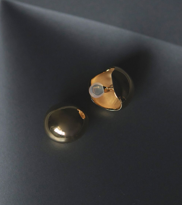 画像5: ボリュームボールイヤリング　Volume Ball Earring