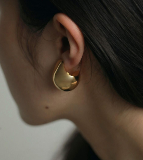 画像2: ボリュームボールイヤリング　Volume Ball Earring