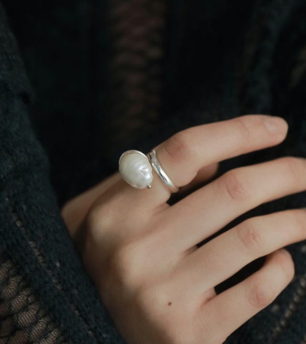 画像6: バロックパールリング　Baroque Pearl Ring
