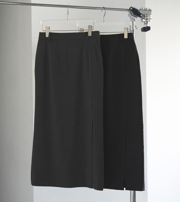 画像2: ヘザーストレッチミドルスカート　Heather Stretch Middleskirt