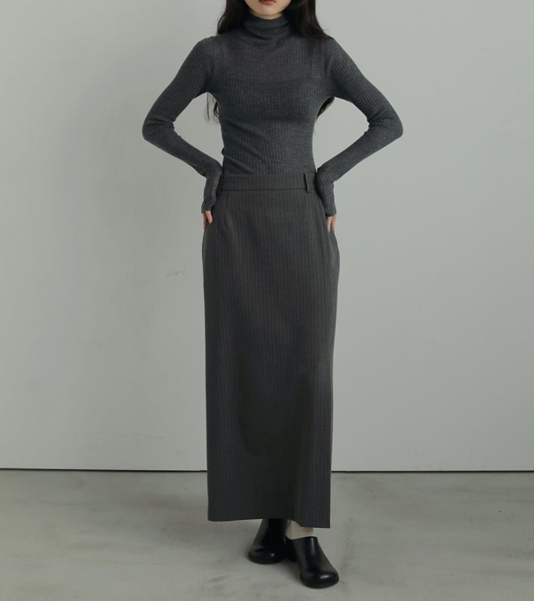 画像7: ヘザーストレッチミドルスカート　Heather Stretch Middleskirt