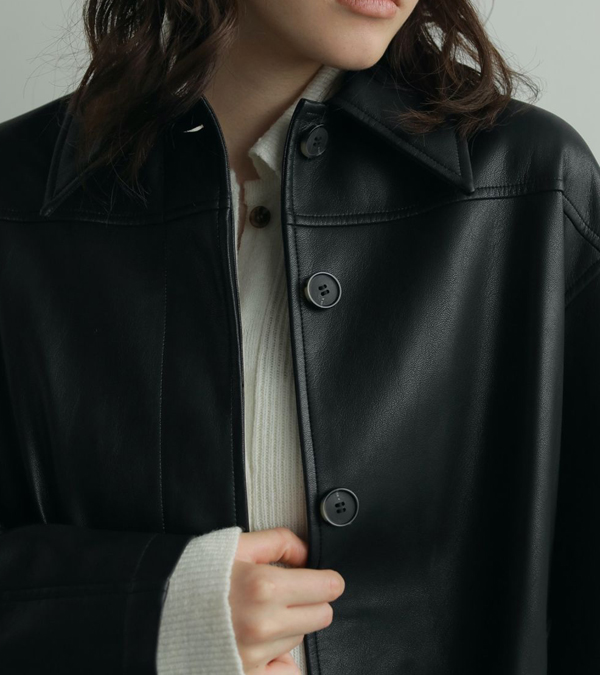 画像15: エコレザーオーバージャケット　Ecoleather Over Jacket