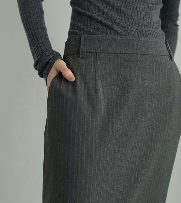 画像8: ヘザーストレッチミドルスカート　Heather Stretch Middleskirt