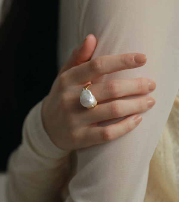 画像8: バロックパールリング　Baroque Pearl Ring