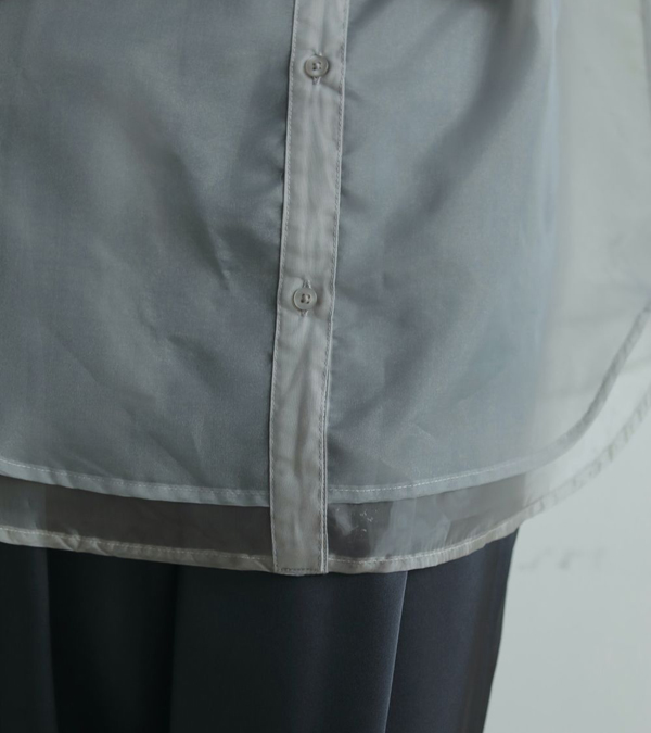 画像14: シアーレイヤードシャツ　Sheer Layered Shirts