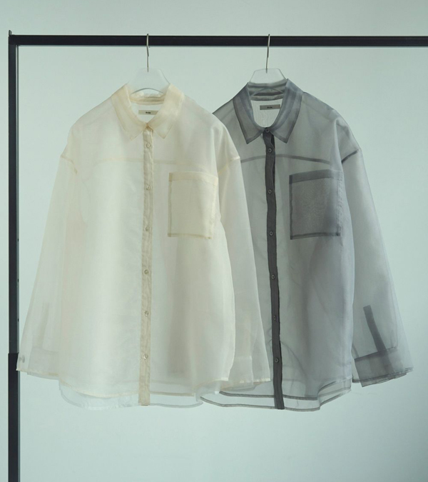 画像2: シアーレイヤードシャツ　Sheer Layered Shirts