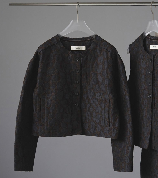 画像2: レオパードジャカードジャケット　Leopard Jacquard Jacket