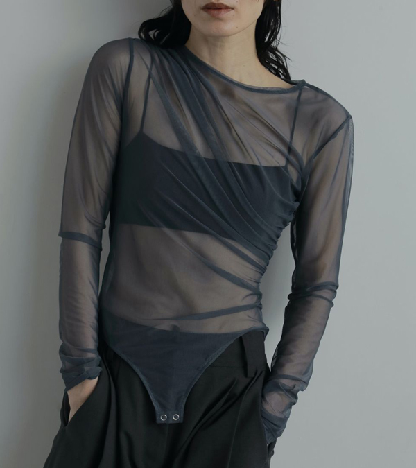 画像11: チュールギャザーボディースーツ　Tulle Gather Bodysuit