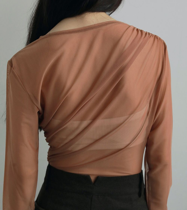 画像7: チュールギャザーボディースーツ　Tulle Gather Bodysuit