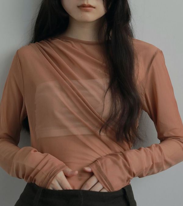 画像5: チュールギャザーボディースーツ　Tulle Gather Bodysuit