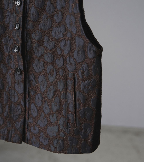 画像3: レオパードジャカードベスト　Leopard Jacquard Vest