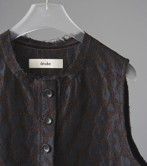 画像2: レオパードジャカードベスト　Leopard Jacquard Vest