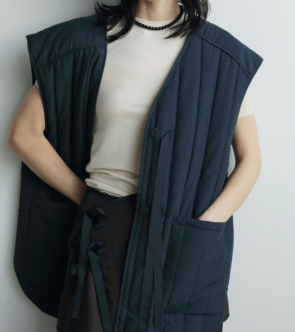 画像17: バックオープンストライプベスト　Backopen Stripe Vest