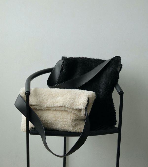 画像1: ボアトートバッグ　Boa Tote Bag