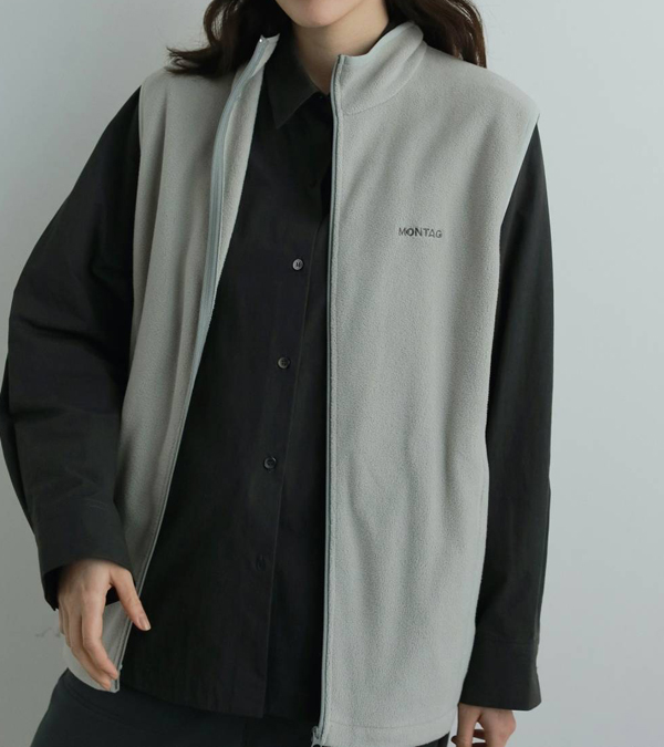 画像6: フリースジップベスト　Fleece Zip Vest