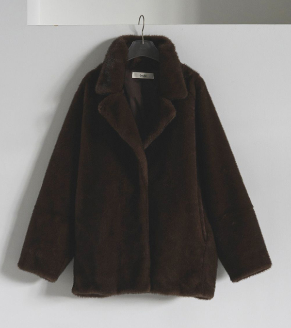 画像1: エコミンクファージャケット　Eco Minkfur Jacket