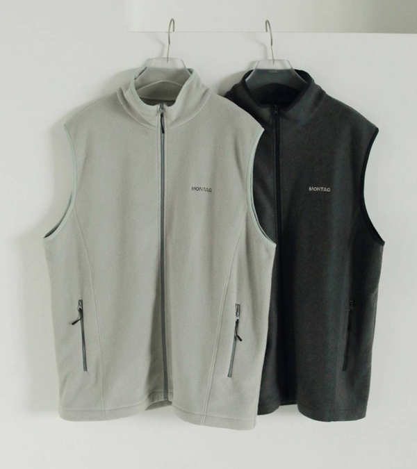 画像1: フリースジップベスト　Fleece Zip Vest