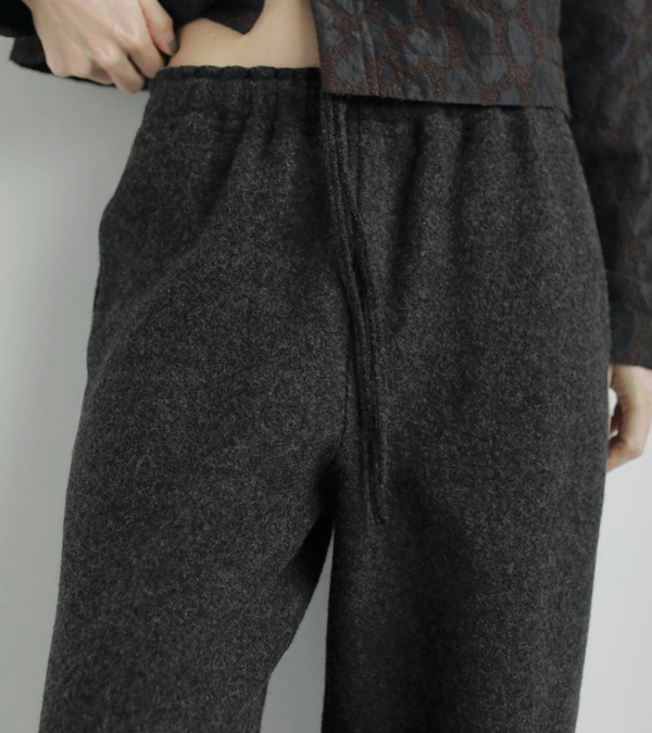 画像12: ドローストリングウールパンツ　Drawstring Wool Pants