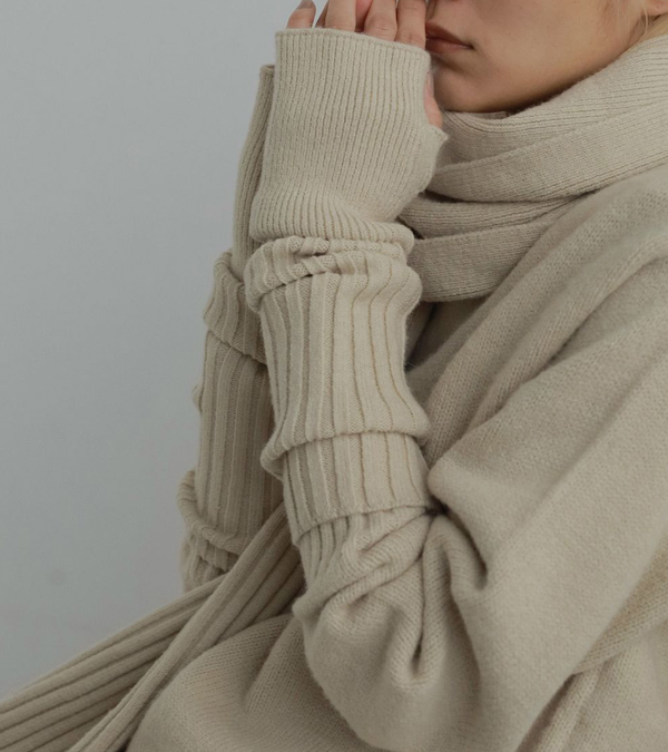 画像8: リブニットアームウォーマー　Rib Knit Armwarmers