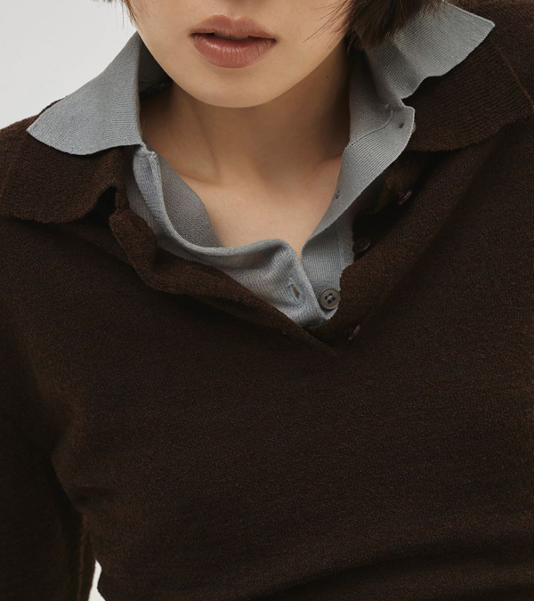 画像17: レイヤードポロニット　Layered Polo Knit