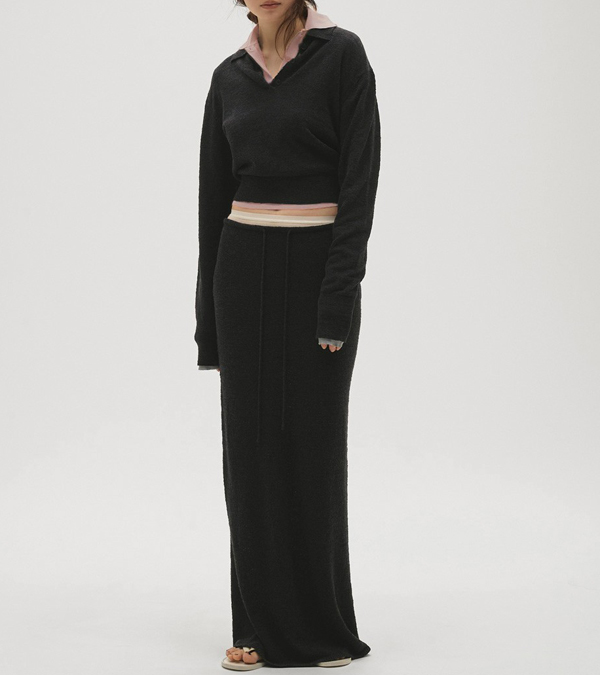 画像20: レイヤードポロニット　Layered Polo Knit