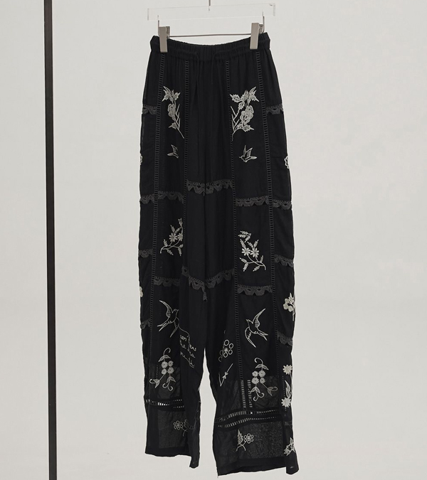 画像4: エンブロイダリーパッチワークトラウザーズ　Embroidery Patchwork Trousers