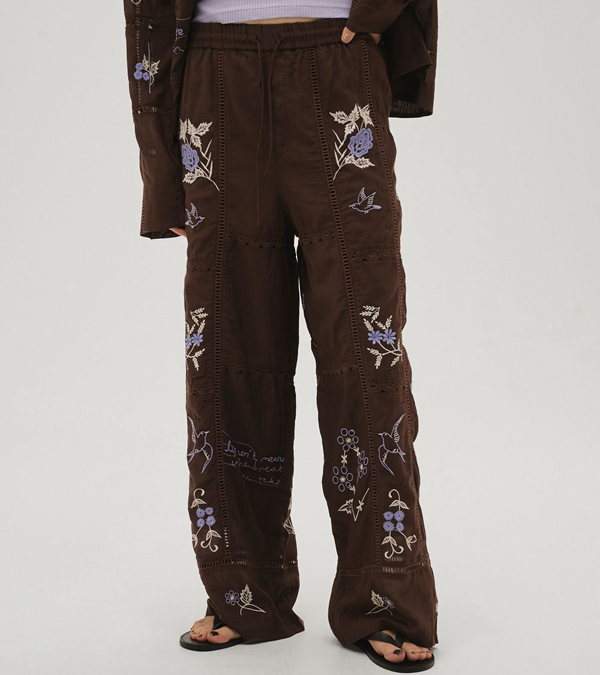 画像7: エンブロイダリーパッチワークトラウザーズ　Embroidery Patchwork Trousers