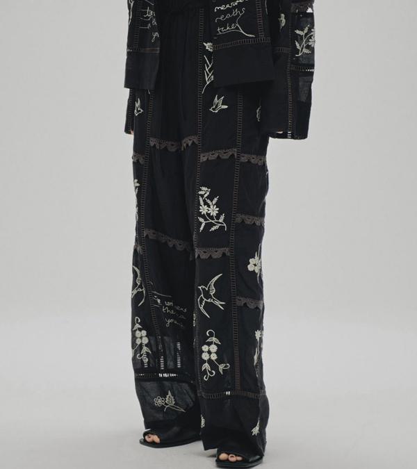 画像9: エンブロイダリーパッチワークトラウザーズ　Embroidery Patchwork Trousers