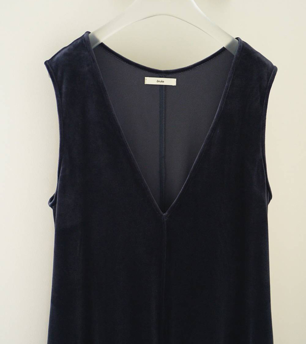 画像3: ベロアVネックコンビネゾン　Velour Vneck Combinaison