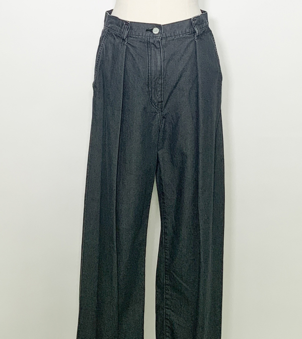 画像5:  タックワイドデニムパンツ