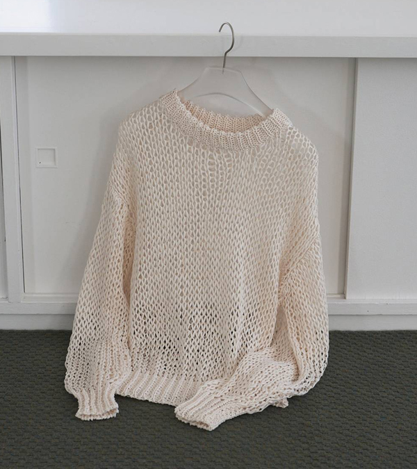 画像2: テープヤーンルーズニット　Tapeyarn Loose Knit