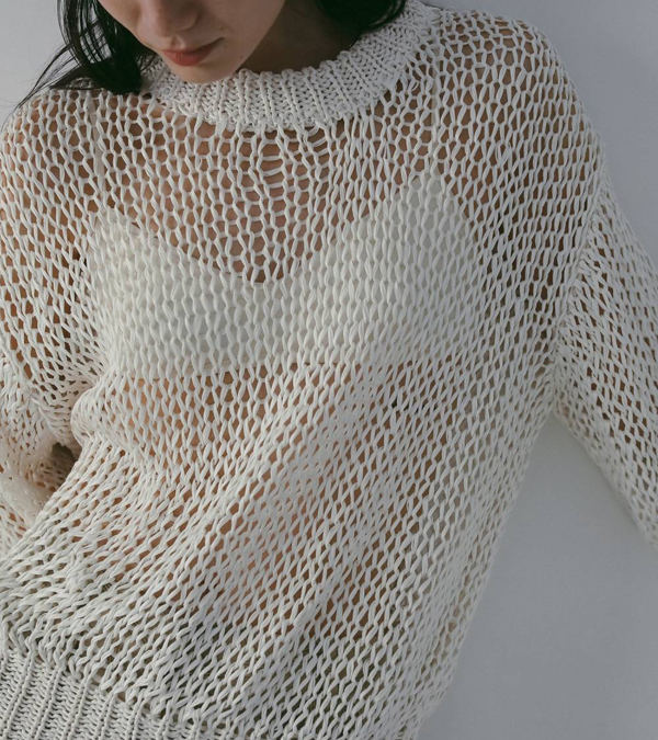 画像6: テープヤーンルーズニット　Tapeyarn Loose Knit