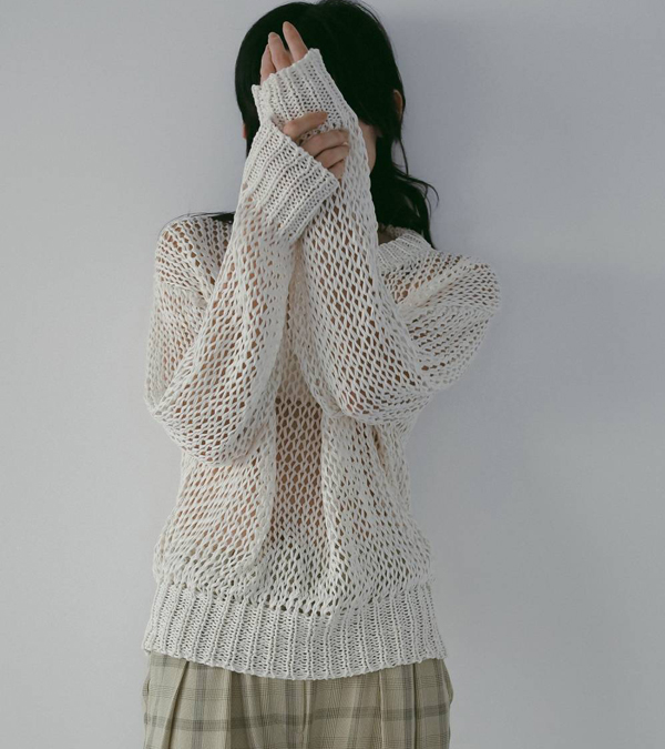 画像7: テープヤーンルーズニット　Tapeyarn Loose Knit